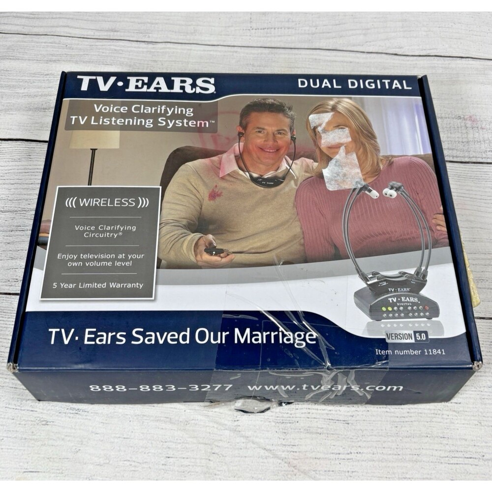 TV EARS Original Voice Clarifying TV Listening System Wireless 11841 Version 5.0